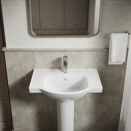 Veer 24'' rectangular pedestal bathroom sink - image 8