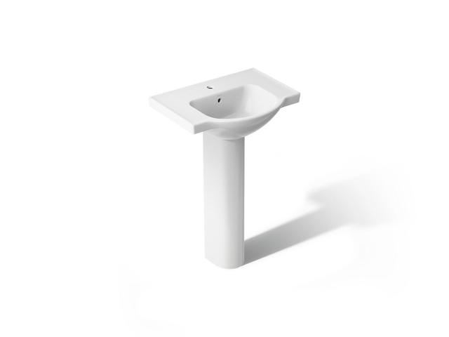Veer 24'' rectangular pedestal bathroom sink