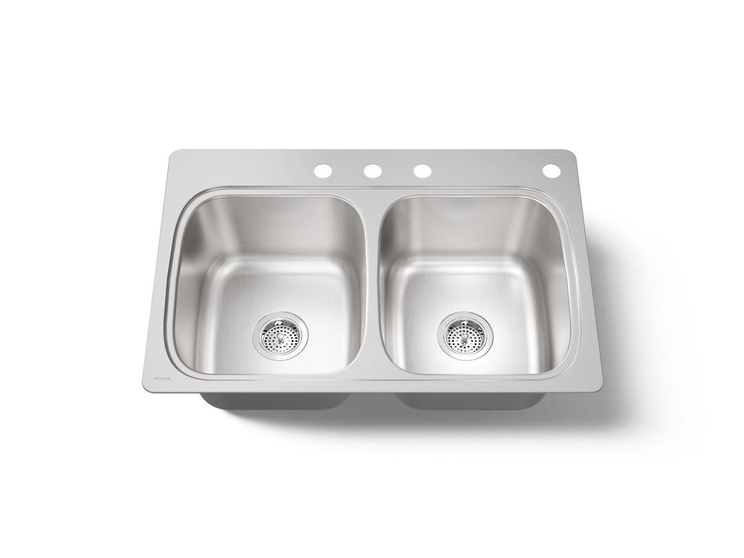 Kohler | Verse | Drop In Kitchen Sink - Stainless Steel by Kohler