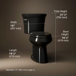 Kohler | Highline | Two Piece Toilet - Black - image 3