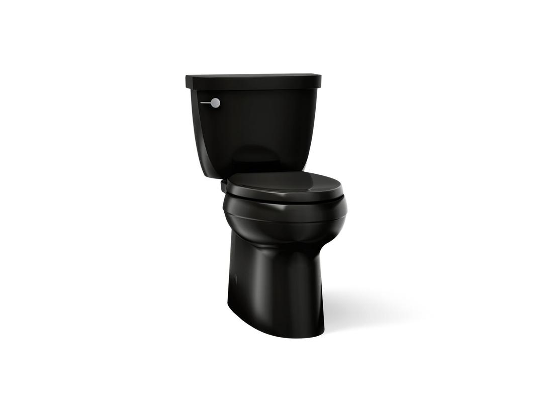 Cimarron Two-piece elongated toilet with skirted trapway, 1.28 gpf by Kohler