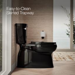 Cimarron Two-piece elongated toilet with skirted trapway, 1.28 gpf - image 4
