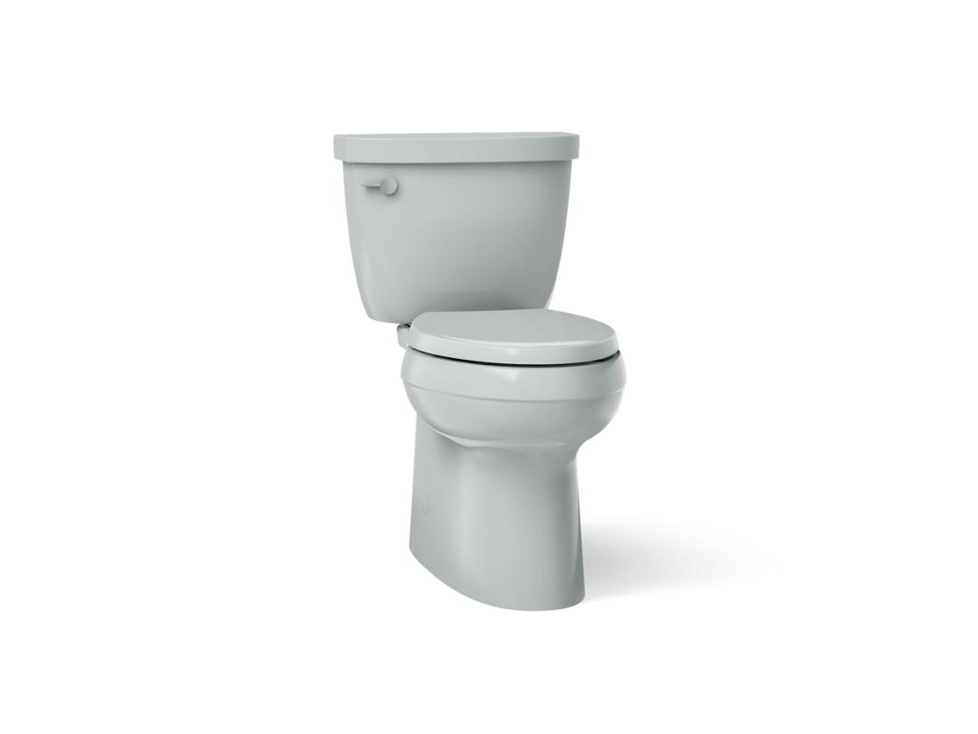 Cimarron Two-piece elongated toilet with skirted trapway, 1.28 gpf by Kohler