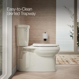 Cimarron Two-piece elongated toilet with skirted trapway, 1.28 gpf - image 4