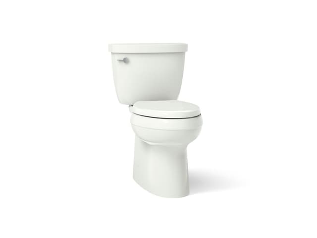 Kohler Cimarron Two-piece elongated toilet with skirted trapway, 1.28 gpf - Dune