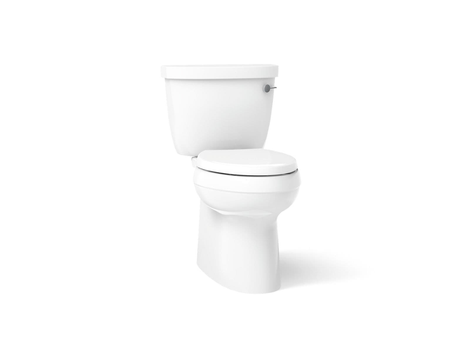 Kohler Cimarron Two-piece elongated toilet with skirted trapway, 1.28 gpf - White by Kohler