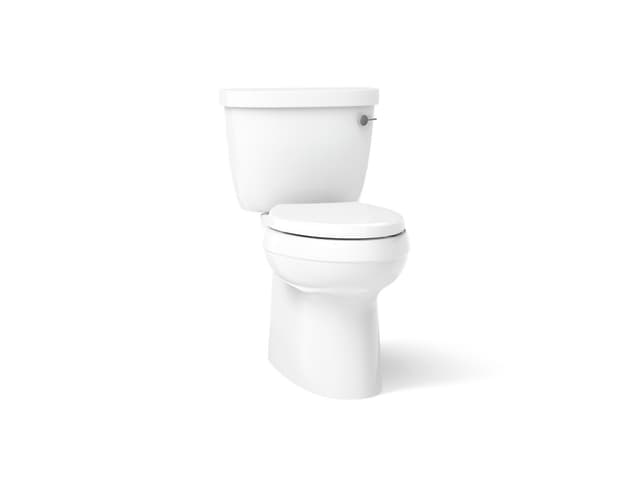 Kohler Cimarron Two-piece elongated toilet with skirted trapway, 1.28 gpf - White