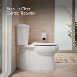 Cimarron Two-piece elongated toilet with skirted trapway, 1.28 gpf - image 4