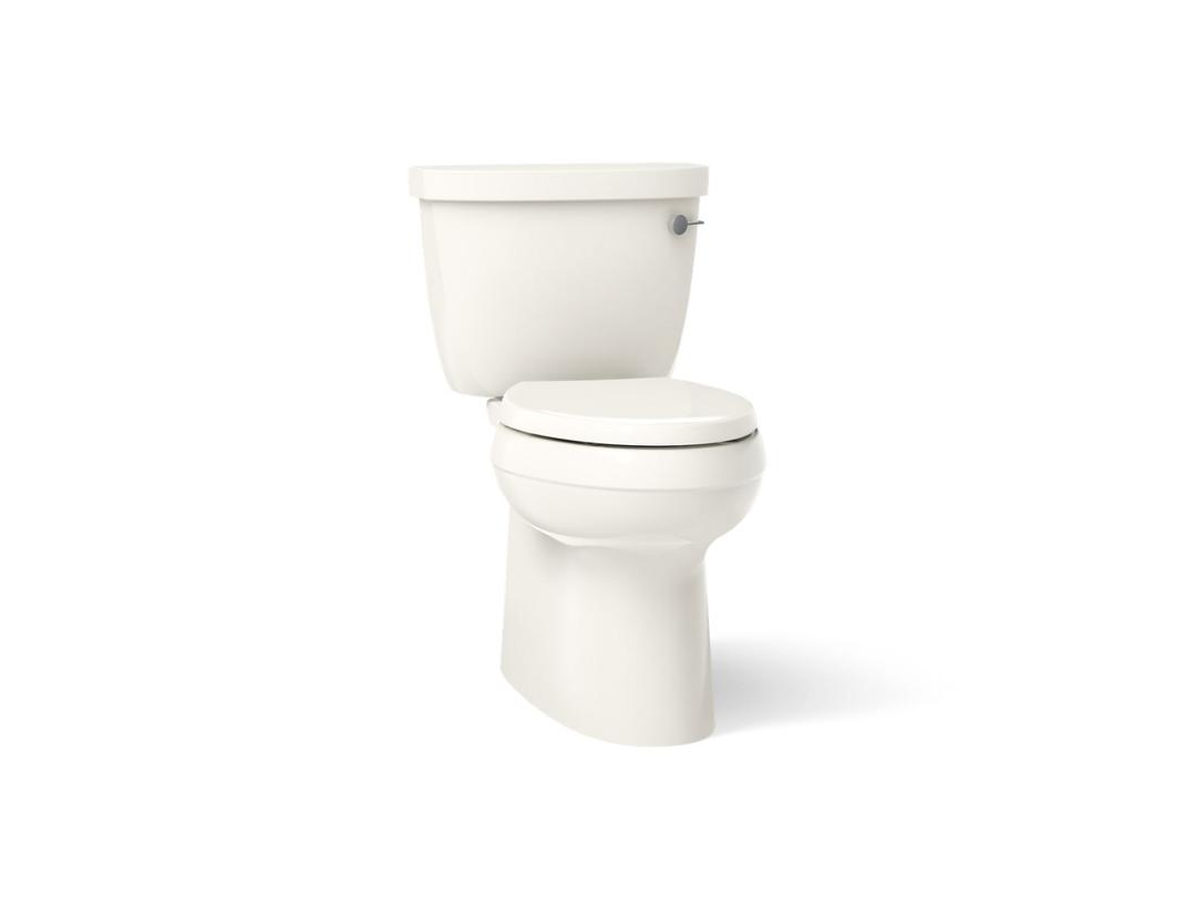 Cimarron Two-piece elongated toilet with skirted trapway, 1.28 gpf by Kohler