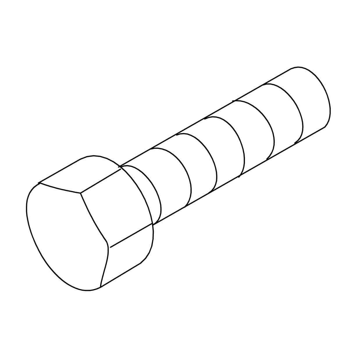 Kohler Genuine Parts Bolt, .313 - 18 1.500 - Bright Chrome by Kohler Genuine Parts