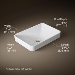 Kohler | Vox | Vessel Bathroom Sink - White - image 3