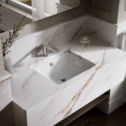 Kohler Iron Plains 18-1/2'' rectangular drop-in/undermount bathroom sink - White - image 2