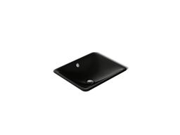 Kohler Iron Plains 18-1/2'' rectangular drop-in/undermount bathroom sink - Black - image 1
