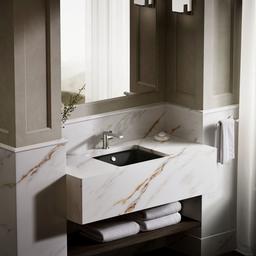 Kohler Iron Plains 18-1/2'' rectangular drop-in/undermount bathroom sink - Black - image 4