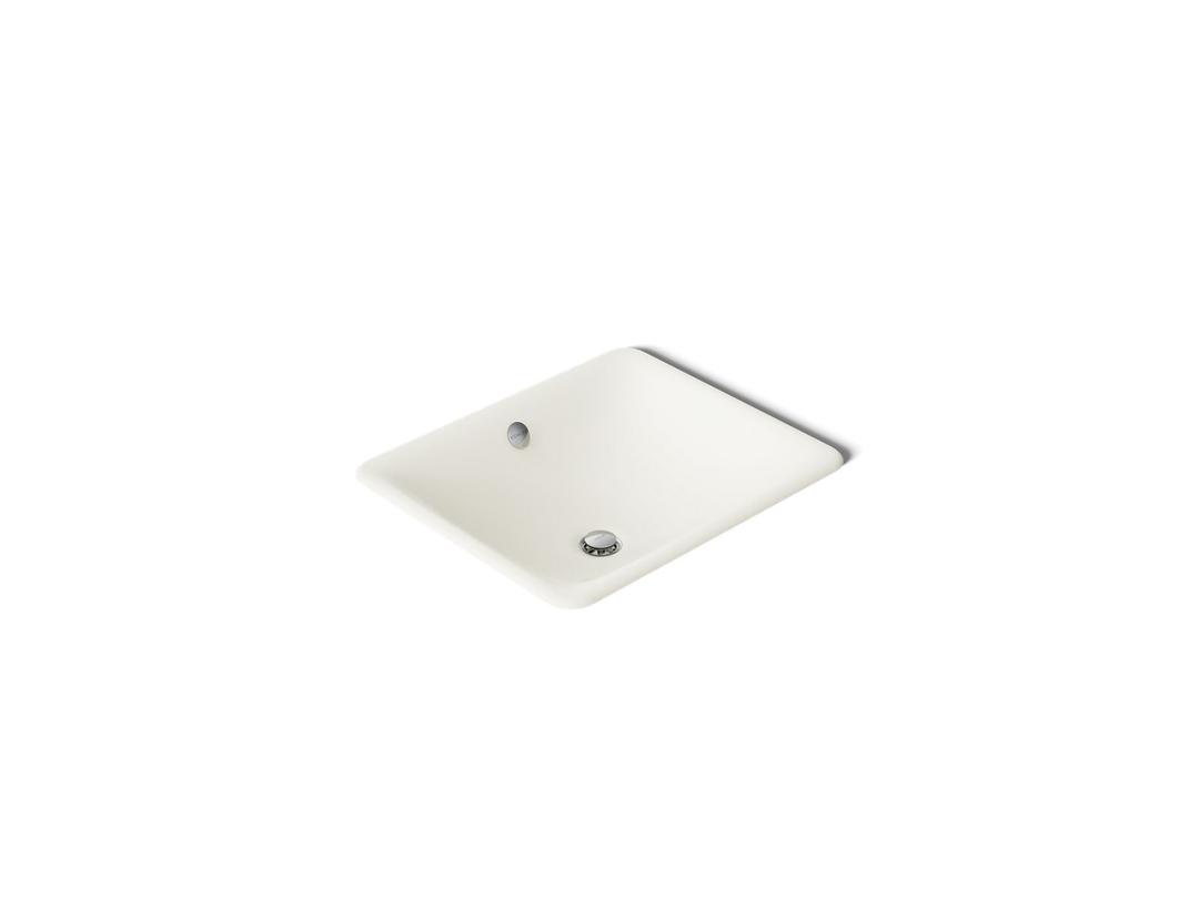 Kohler Iron Plains 18-1/2'' rectangular drop-in/undermount bathroom sink - Biscuit by Kohler