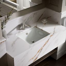 Kohler Iron Plains 18-1/2'' rectangular drop-in/undermount bathroom sink - Sea Salt - image 2