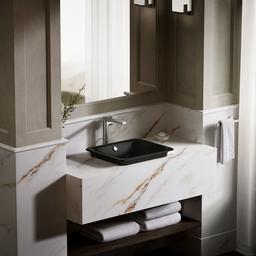 Kohler Iron Plains 18-1/2'' rectangular vessel bathroom sink - Black - image 4