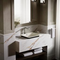 Kohler Iron Plains 18-1/2'' rectangular vessel bathroom sink - Biscuit - image 4