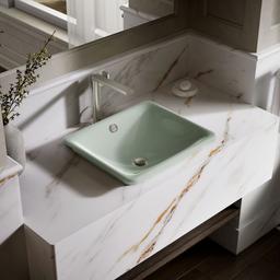 Kohler Iron Plains 18-1/2'' rectangular vessel bathroom sink - Aspen Exterior With Aspen Interior - image 2
