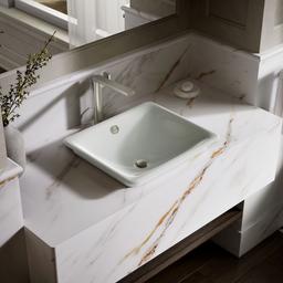 Kohler Iron Plains 18-1/2'' rectangular vessel bathroom sink - Sea Salt - image 2