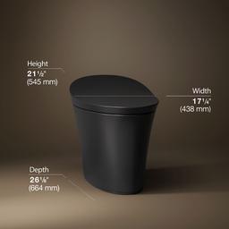 Veil One-piece compact elongated smart toilet, dual-flush - image 3