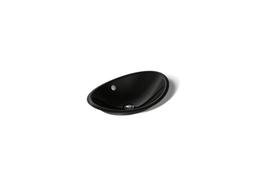 Kohler Iron Plains 20-3/4'' oval vessel bathroom sink - Black - image 1