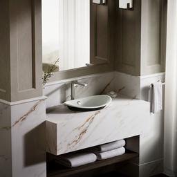 Kohler Iron Plains 20-3/4'' oval vessel bathroom sink - Sea Salt - image 4