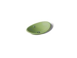 Kohler Iron Plains 20-3/4'' oval vessel bathroom sink - Fresh Green Exterior With Fresh Green Interior - image 1