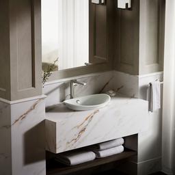 Kohler Iron Plains 20-3/4'' oval vessel bathroom sink - Sea Salt - image 3