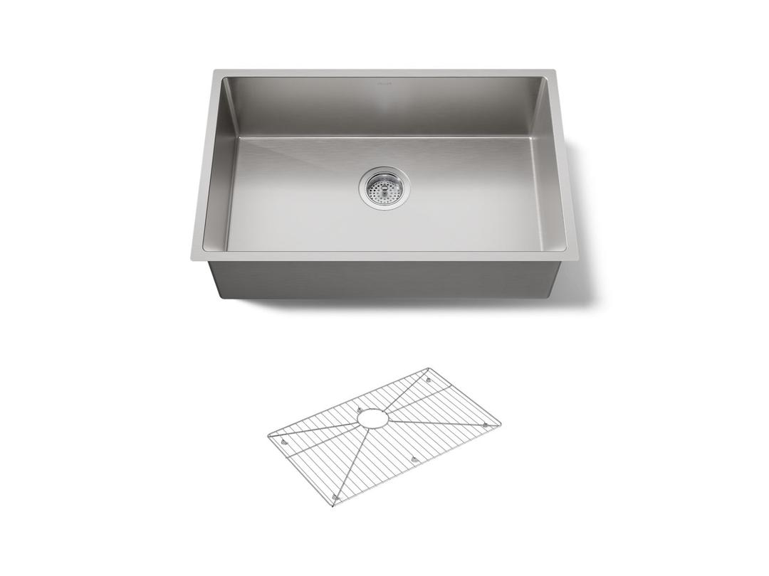 Kohler Strive 29'' undermount single-bowl kitchen sink - Stainless Steel by Kohler