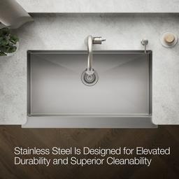 Kohler Strive 35-1/2'' undermount single-bowl farmhouse kitchen sink - Stainless Steel - image 4
