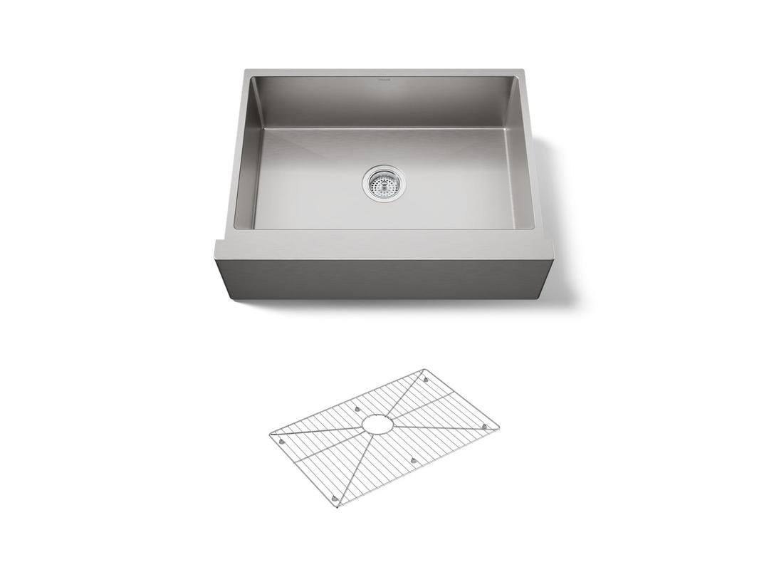 Kohler Strive 29-1/2'' undermount single-bowl farmhouse kitchen sink - Stainless Steel by Kohler