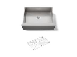 Kohler Strive 29-1/2'' undermount single-bowl farmhouse kitchen sink - Stainless Steel - image 1