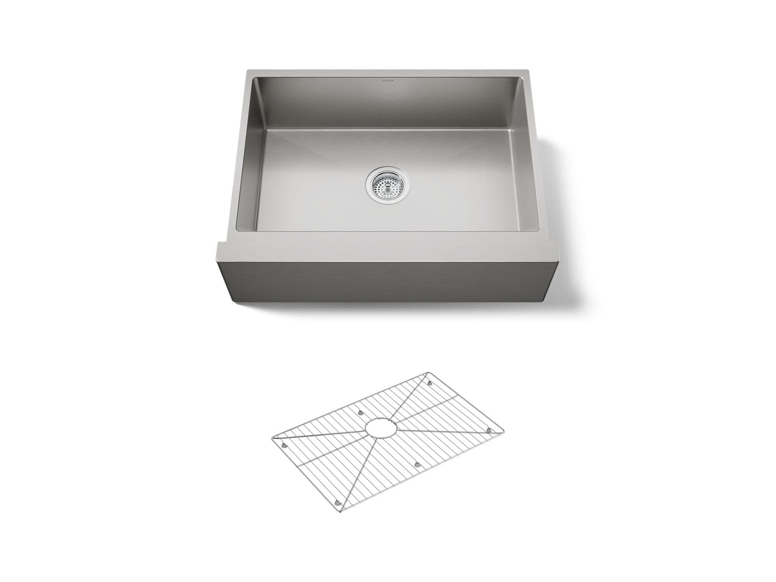Kohler Strive 29-1/2'' undermount single-bowl farmhouse kitchen sink - Stainless Steel by Kohler