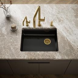 Kohler Riverby 25'' undermount single-bowl kitchen sink - Black - image 2