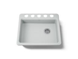Kohler Riverby 25'' undermount single-bowl kitchen sink - Ice Grey - image 1