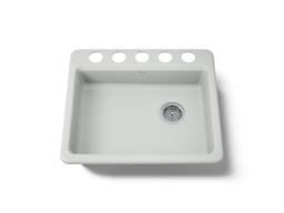 Kohler Riverby 25'' undermount single-bowl kitchen sink - Sea Salt - image 1
