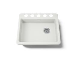 Kohler Riverby 25'' undermount single-bowl kitchen sink - Dune - image 1