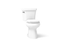 Kohler Highline Two-piece round-front toilet, 1.28 gpf - White - image 1