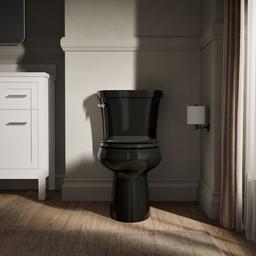 Kohler Highline Two-piece round-front toilet, 1.28 gpf - Black - image 4