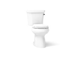 Kohler Highline Two-piece round-front toilet, 1.28 gpf - White - image 1