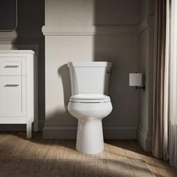 Kohler Highline Two-piece round-front toilet, 1.28 gpf - White - image 4