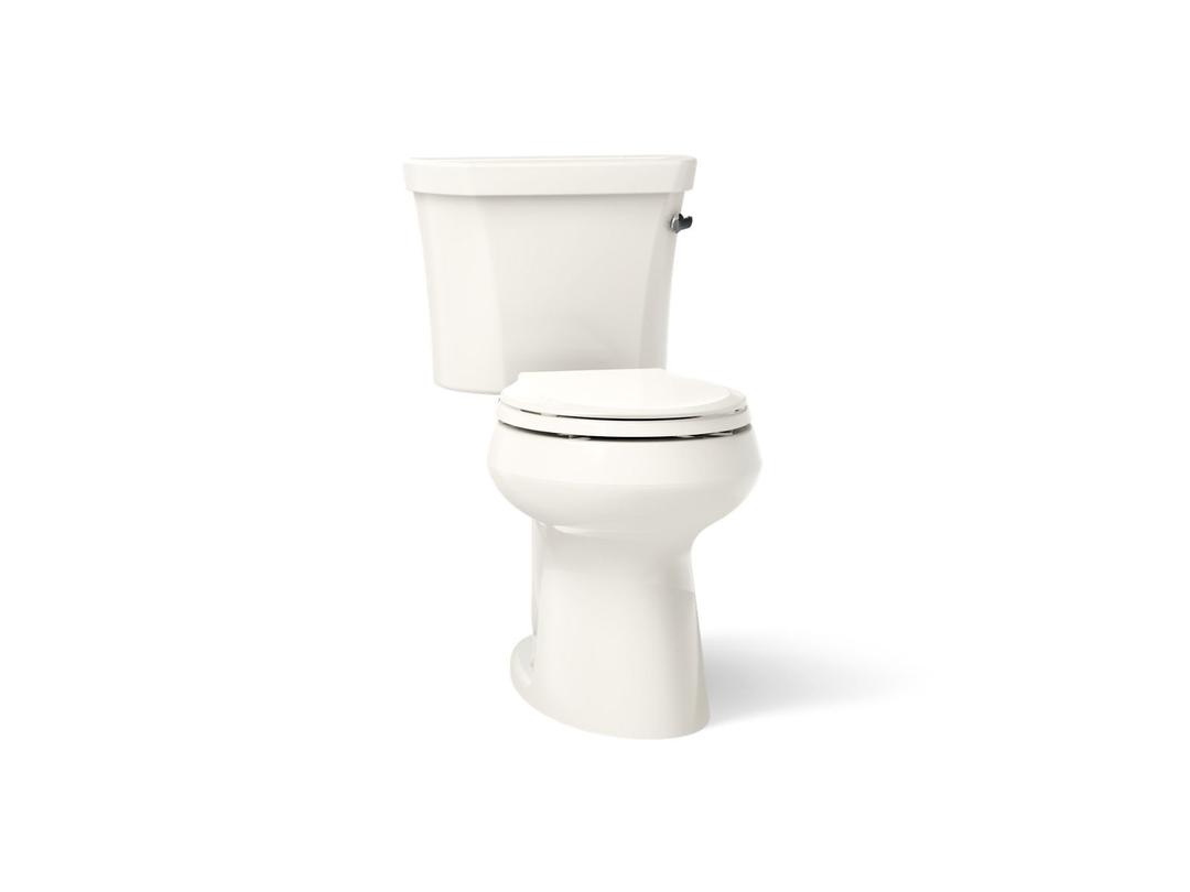 Kohler Highline Two-piece round-front toilet, 1.28 gpf - Biscuit by Kohler