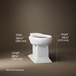 Memoirs Elongated bowl with concealed trapway - image 2