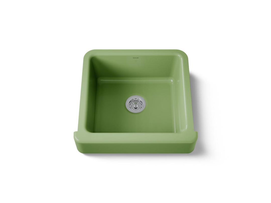 Kohler Whitehaven 23-1/2'' undermount single-bowl farmhouse kitchen sink - Fresh Green by Kohler