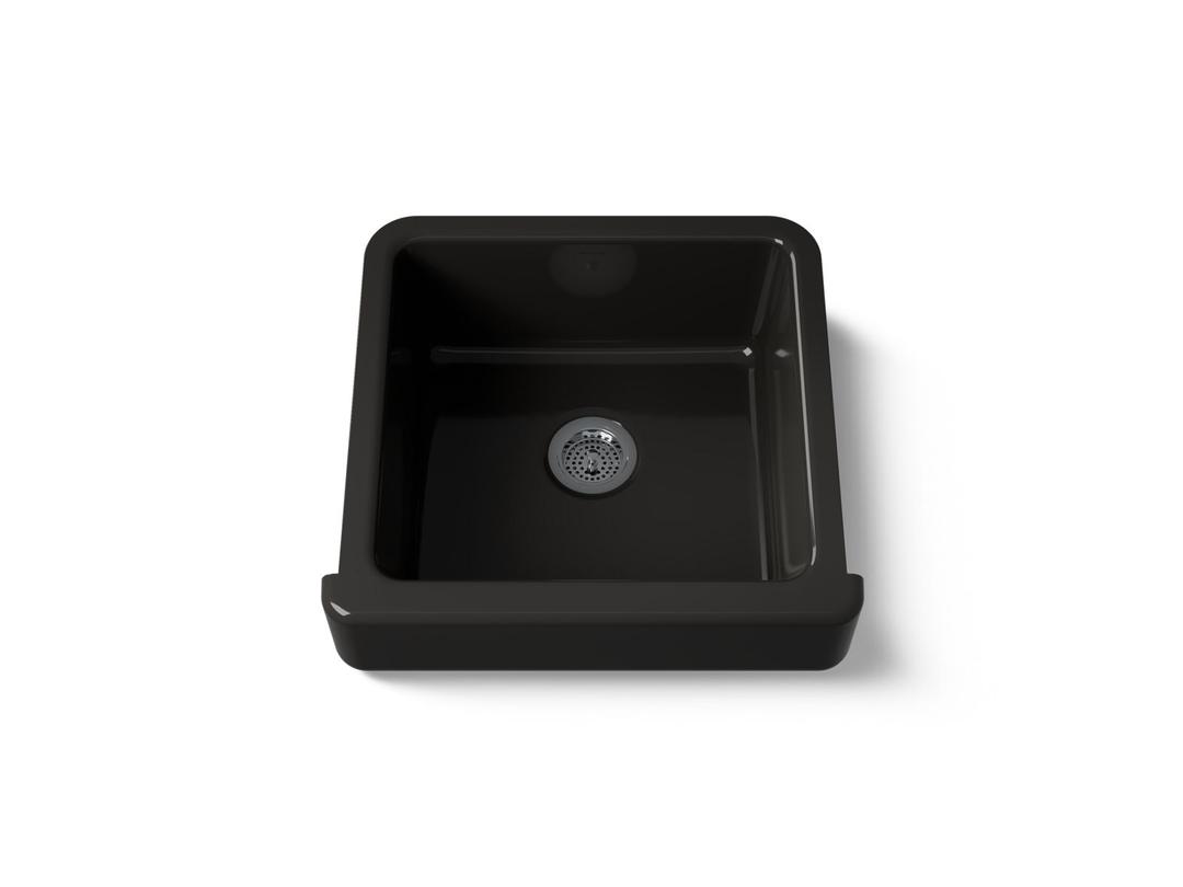 Kohler Whitehaven 23-1/2'' undermount single-bowl farmhouse kitchen sink - Black by Kohler