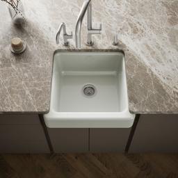 Kohler Whitehaven 23-1/2'' undermount single-bowl farmhouse kitchen sink - Sea Salt - image 2