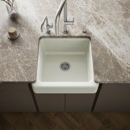 Kohler Whitehaven 23-1/2'' undermount single-bowl farmhouse kitchen sink - Dune - image 2