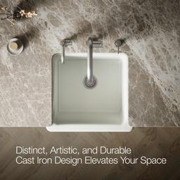 Kohler Whitehaven 23-1/2'' undermount single-bowl farmhouse kitchen sink - Dune - image 4