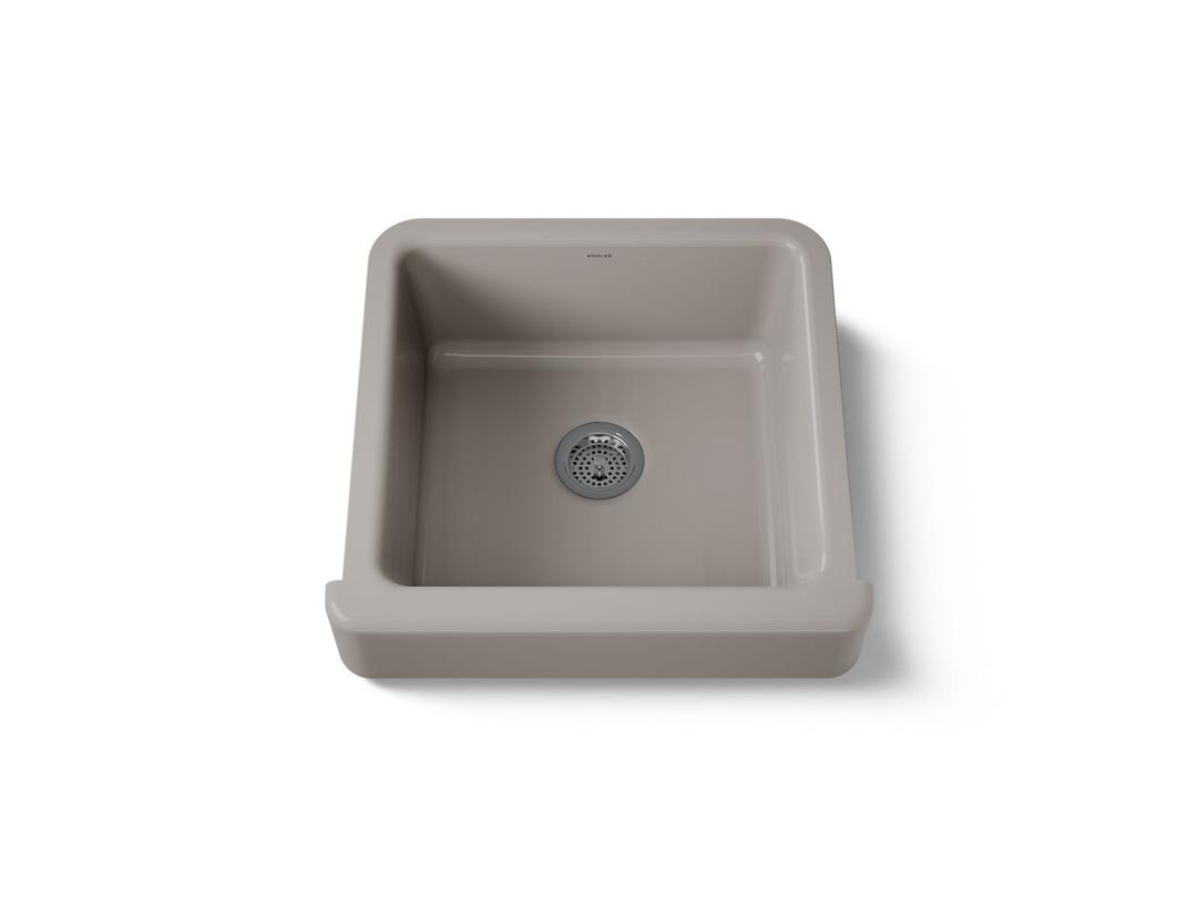 Kohler Whitehaven 23-1/2'' undermount single-bowl farmhouse kitchen sink - Truffle by Kohler